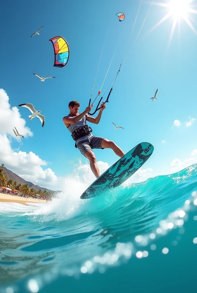kite surfing