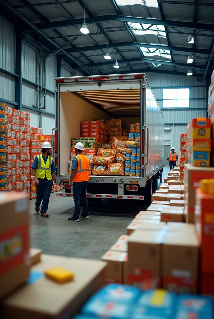 I want to create Packaged Foods - Non-perishable food items like canned goods, snacks, and dry foods are transported by dry van trailers.