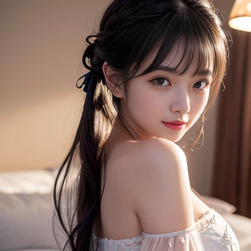 best quality, Delicate face,beautiful visual work, lifelike, eternity, black hair, Smile, Detailed Background, Delicate face,blush,cold,((masterpiece))、(top quality)、8k、high detail、Super detailed,31-year-old female, masterpiece、born、Scenes resembling fairy tale illustrations、intricate details和複雜的設計、Beautifully、magic、capricious、 Beautifully、Dream aesthetics、「𝓡𝓸𝓶𝓪𝓷𝓽𝓲𝓬、ethereal、charming、fickle、magic」、realism、Visual effects、FXAA、SSAO、Shader、voiceless、ambient lighting、Tone mapping、High resolution、Ultra high quality、Million pixels、(8K resolution:1.10)、8k、8k以下、8K resolution、high detail、intricate details, (high quality:1.2、masterpiece:1.2、:1.21)、(31-year-old female:1.21)、(興奮地Smile)、(Surrounded by a dreamy atmosphere、Model diagram,full-body shot,Normal 2 feet,Put your hands behind you,The protrusion of the breast is visible when wearing clothes, Large Breasts, H cup chest, Don't show your fingers, full-body shot, full-body shot,full-body shot,full-body shot,full-body shot,full-body shot,full-body shot,full-body shot,hands hidden in clothes, hands hidden in clothes,hands hidden in clothes,hands hidden in clothes,hands hidden in clothes,hands hidden in clothes,hands hidden in clothes,hands hidden in clothes,hands hidden in clothes, ,hands hidden in sleeves ,hands hidden in sleeves ,hands hidden in sleeves ,hands hidden in sleeves ,hands hidden in sleeves ,hands hidden in sleeves ,hands hidden in sleeves ,hands hidden in sleeves, arms behind back, arms behind back, side view, side angle, side view photo, side angle shot,side view, side view, side view,Side angle, Side angle, in the Disneyland Park, Landmine style, long skirt,Twin tails tied with a bow。