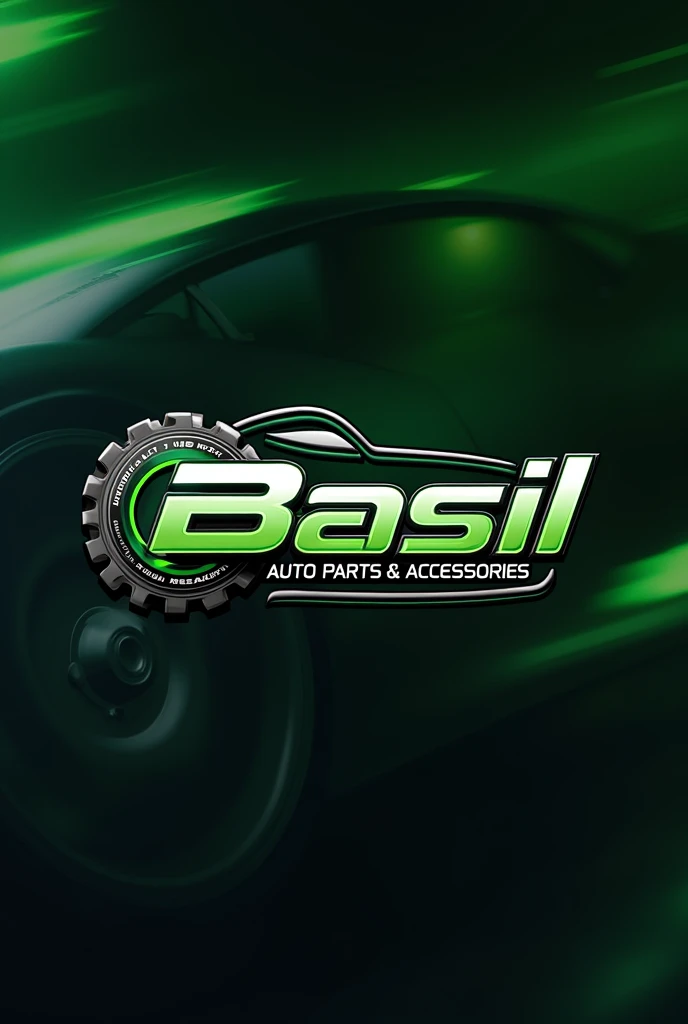 "Basil Auto Parts & Accessories"
create a modern and unique logo for automotive online store