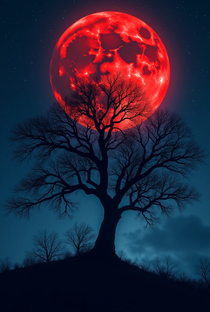 Huge blood moon   8k