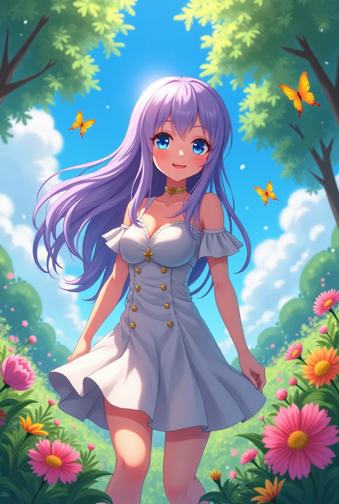 Anime girl, Big butt, giant boobs, naked full body