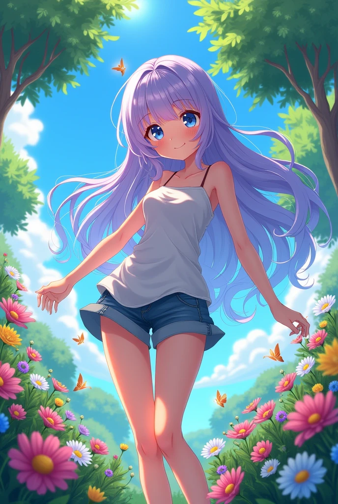 Anime girl, Big butt, giant boobs, naked full body