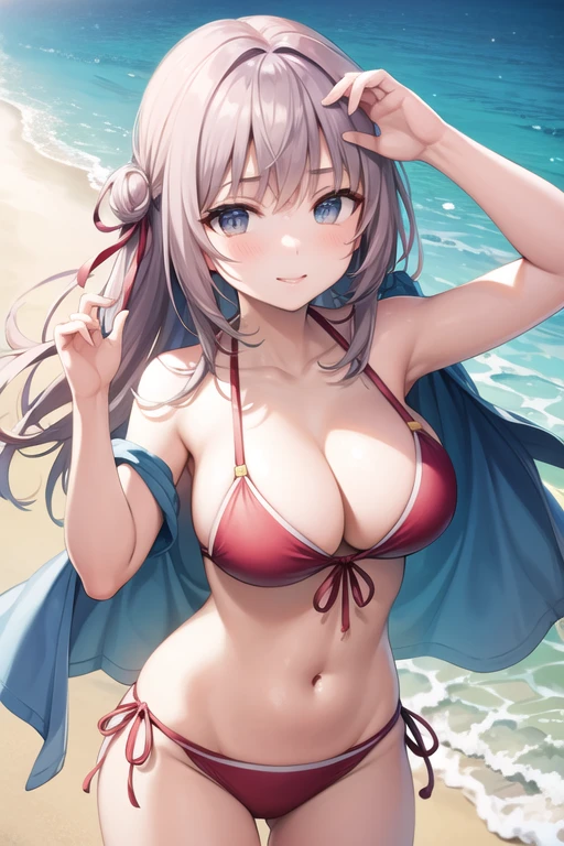 Alisa kojou, beach, bikini