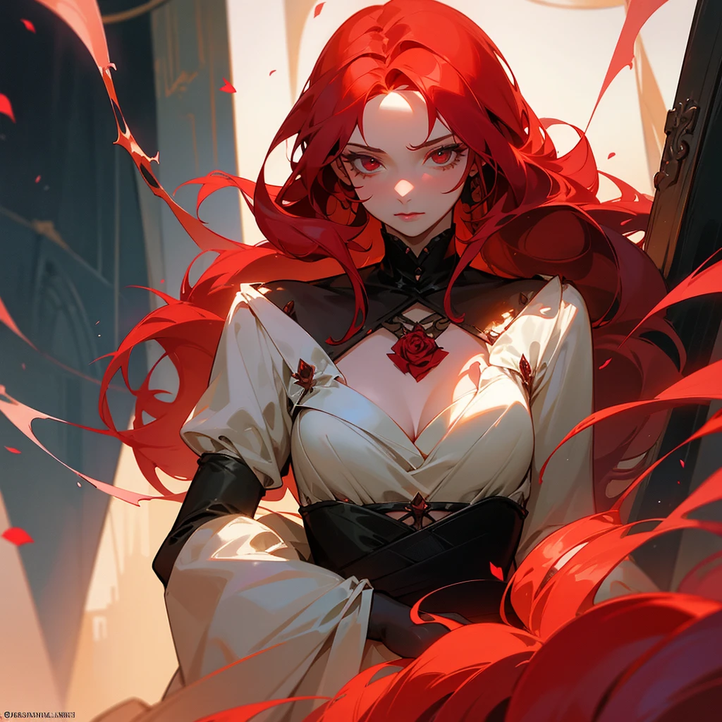Rosalind Thorny
Appearance: A gorgeous woman with thick red hair, that cascade down, Reminiscent of rose petals. Tiny thorns scattered on the skin, Like rose stems.
Personality: Passionate and protective, Rosalind does not shy away from difficulties. She can release a scent, Driving enemies crazy.