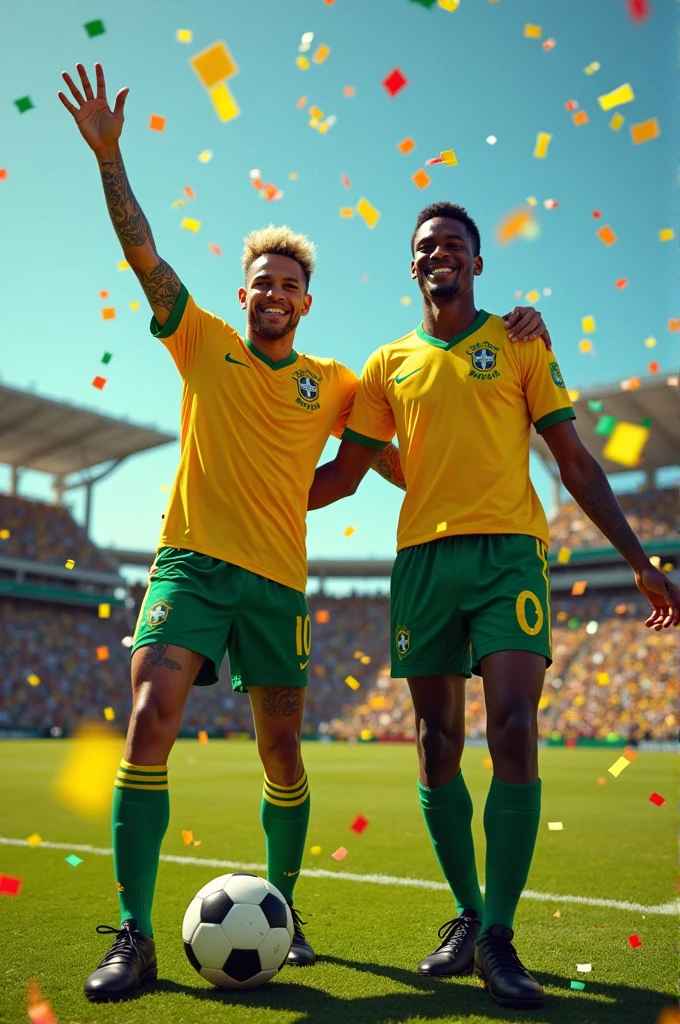 Neymar Jr. and Pele