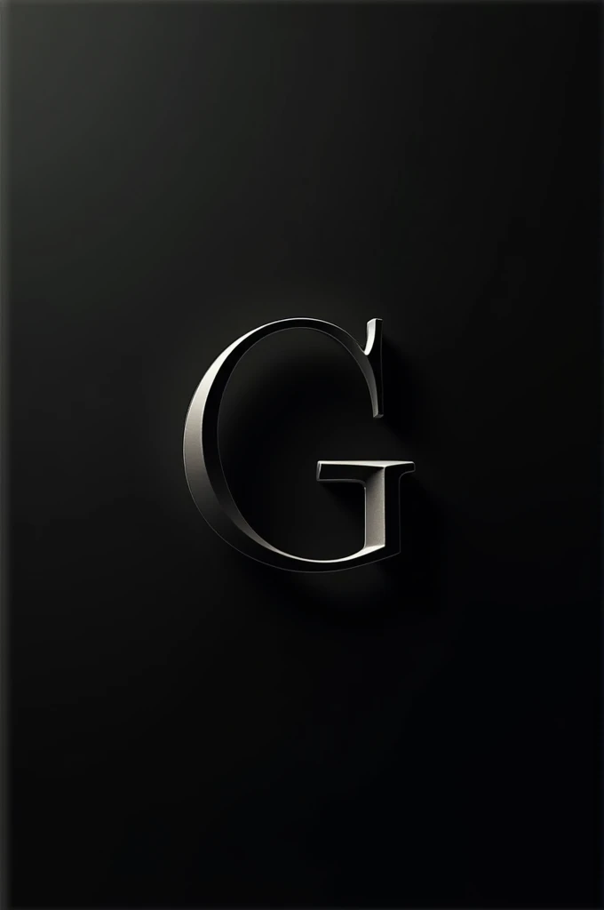 I would like to create a minimalist logo with the letter G and a black background with a very simple font.