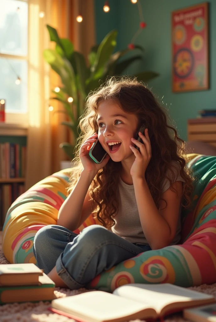 Girl talking on phone 