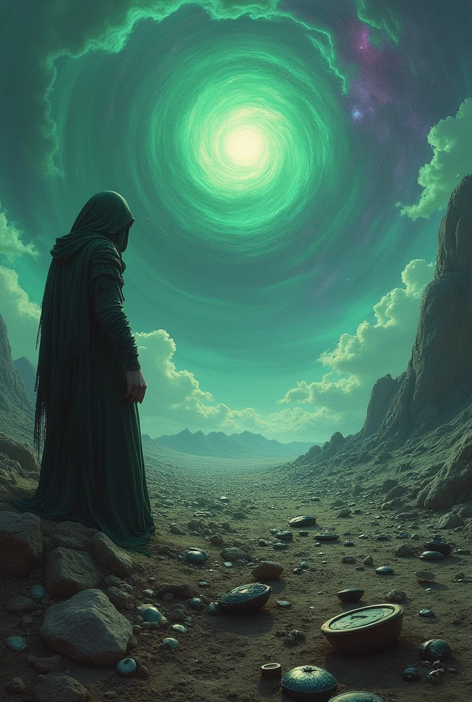 Give me an image from Oblivion's Mighty Trash with the following phrase: “It's borderline like looking at everything from above and not analyzing the details”