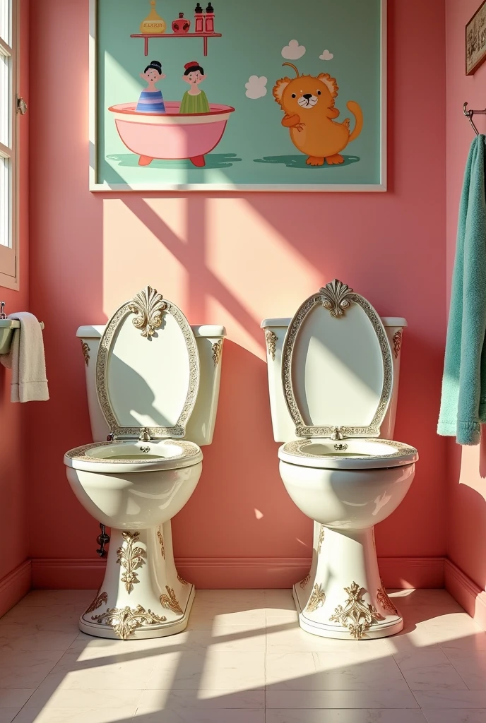 Two toilet 