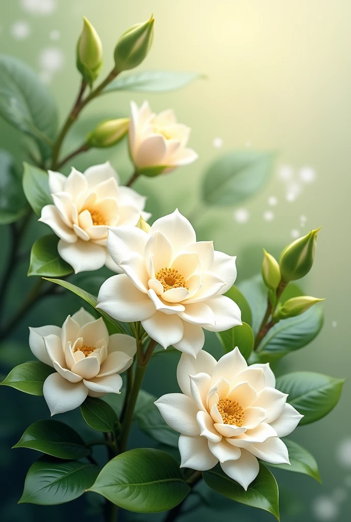 Create gardenia flower wallpaper 