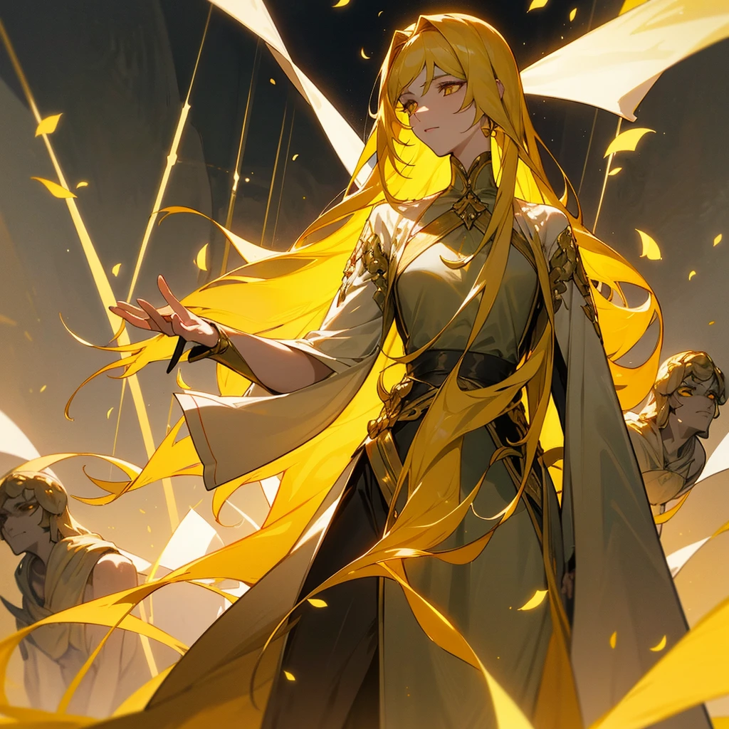 Narcissus Elegant
Appearance: Tall and graceful, with long golden hair, that shimmer in the sun, like the petals of a narcissus. She has bright yellow eyes and skin with a soft golden sheen.
Personality: Extremely self-confident and slightly arrogant, but loyal to her friends. Possesses the ability to blind enemies with a bright light.