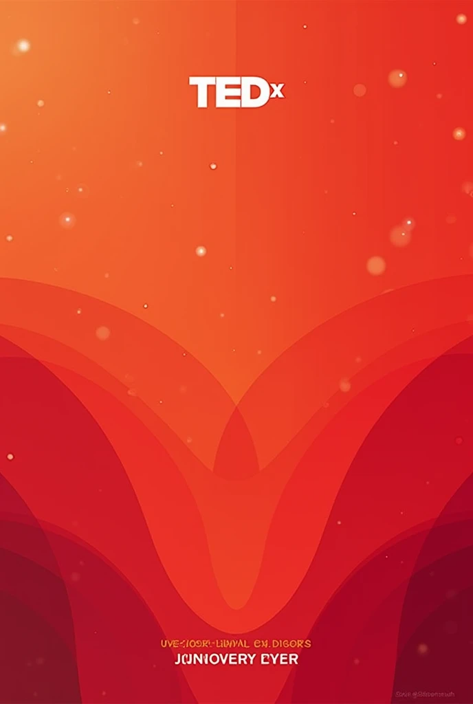 Flyer, minimalistic design,red palette,tedx