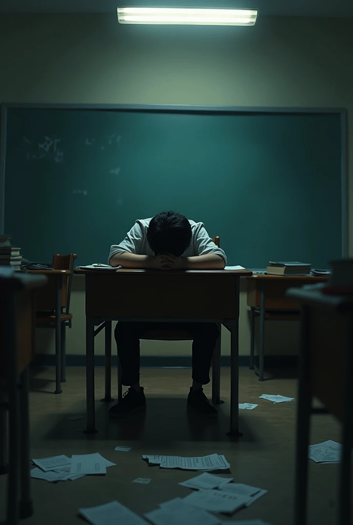 Sad student
