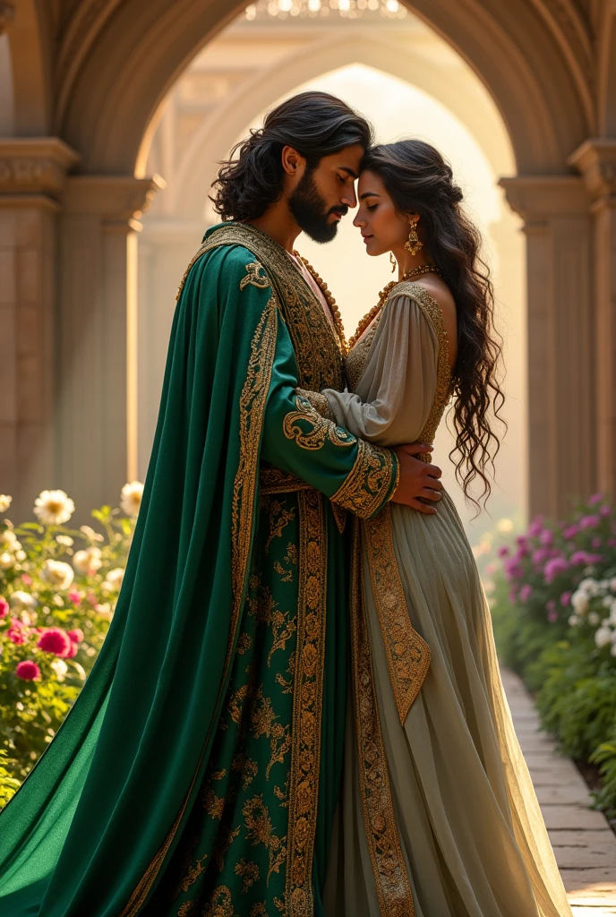 The pincipe Jonathan of Israel; holding Selim who was the most handsome man.