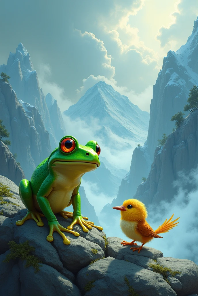 The magic brush was lost in the white mountain, it must be recovered but tragedy strikes and everything turns gray..The toad and the bird uyuyuy, they embark on the adventure to find the magic brush