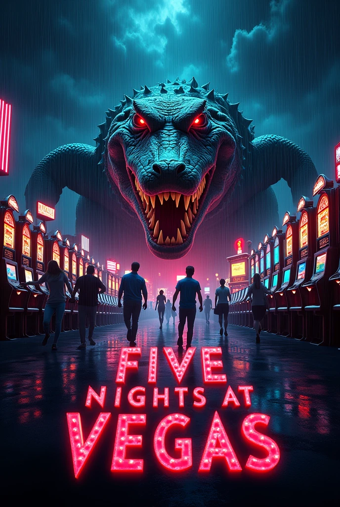Five nights at vegas crocodile horror movie poster
