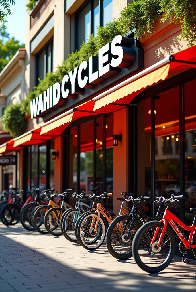 Profile pic of cycle shop with the logo of name wahid cycles
