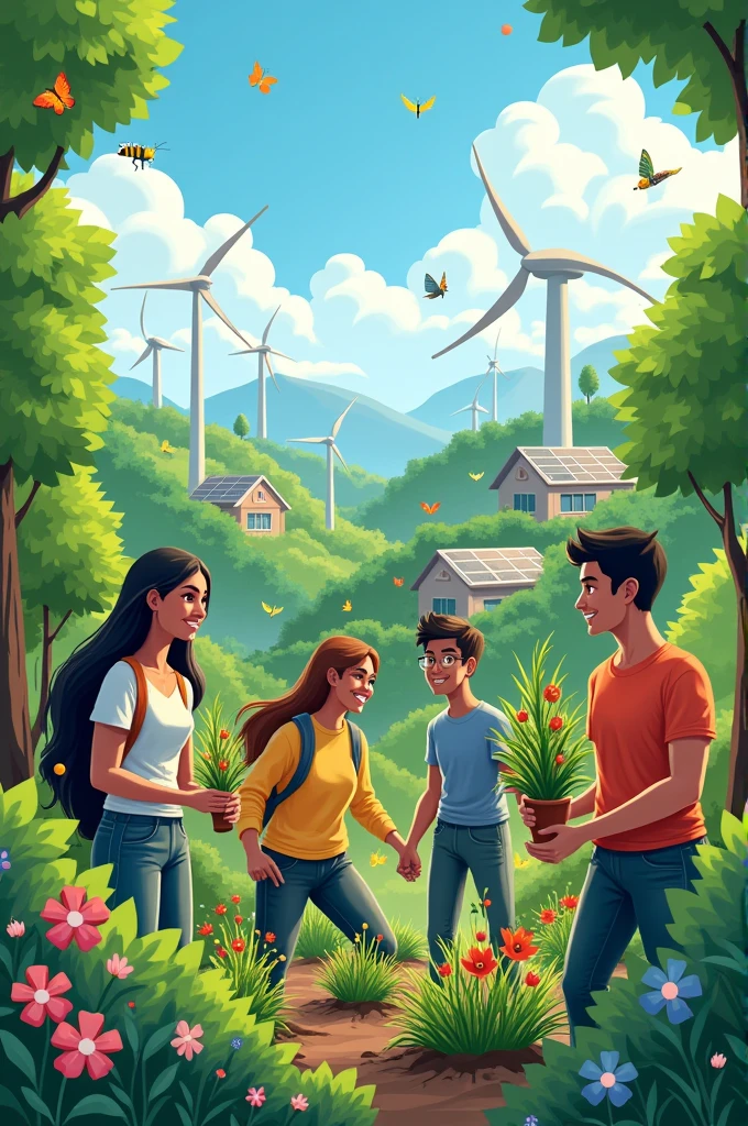 Image about carbon reduction on Earth
