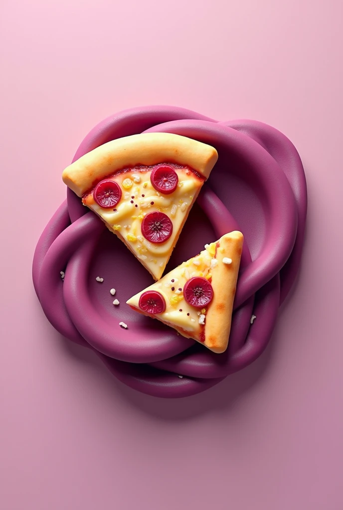 Modern and sophisticated 3D logo for açaí and pizza shop