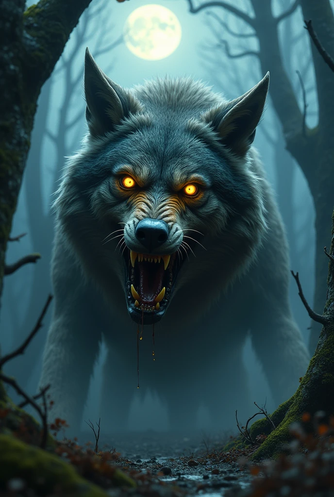 Master Pieces, cinematic realistic zombie werewolf head,