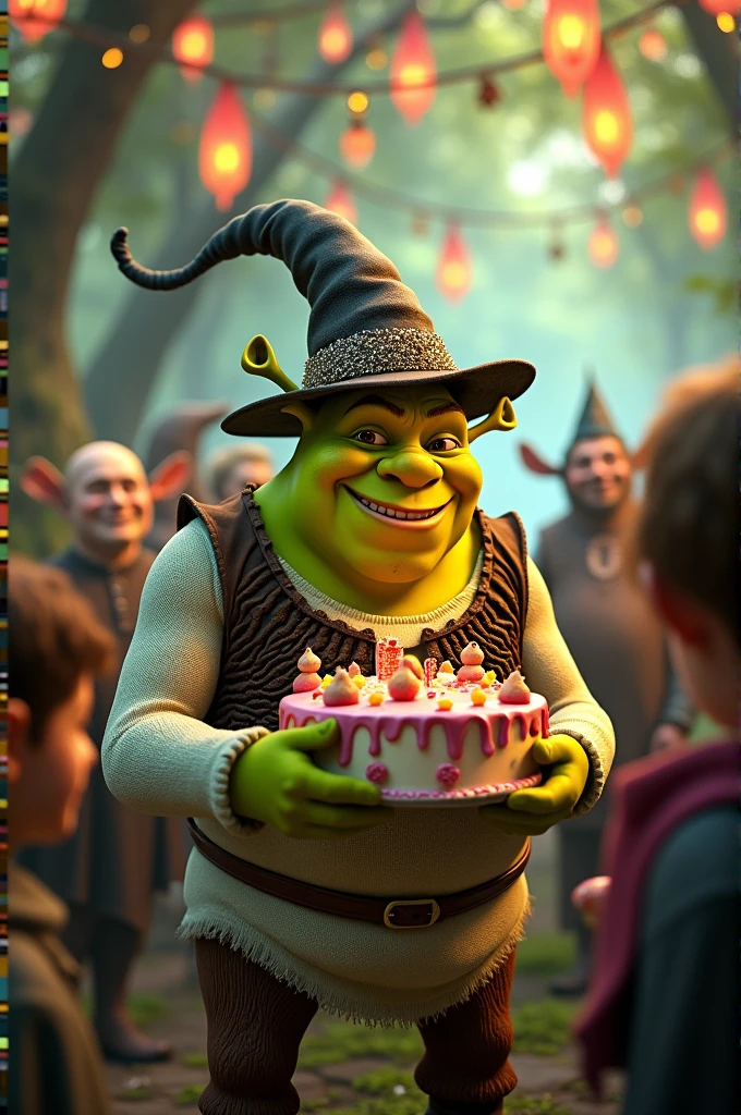Shrek and Harry Potter birthday party theme