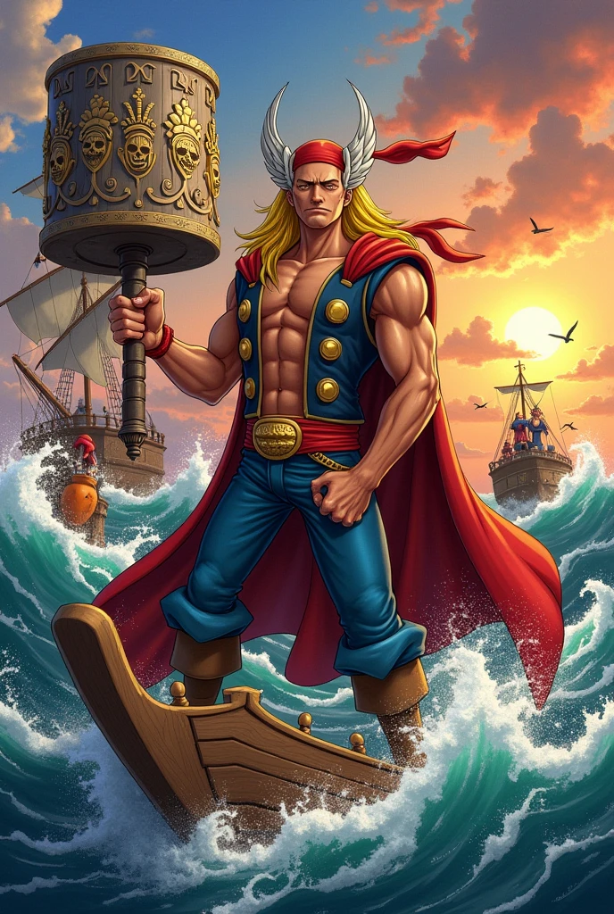 Thor in a One Piece design template