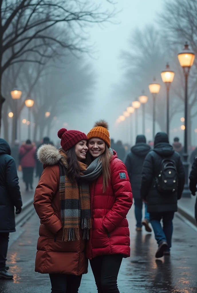 A 4-degree day with 100% humidity and people