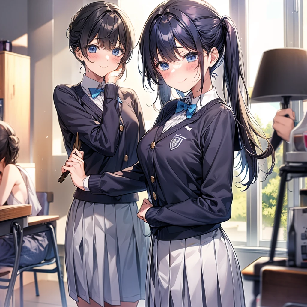 uniform、School、Cute hairstyle