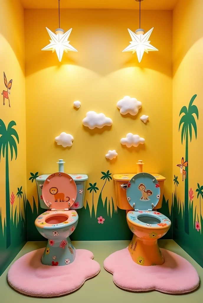 Two toilet  kids restroom 