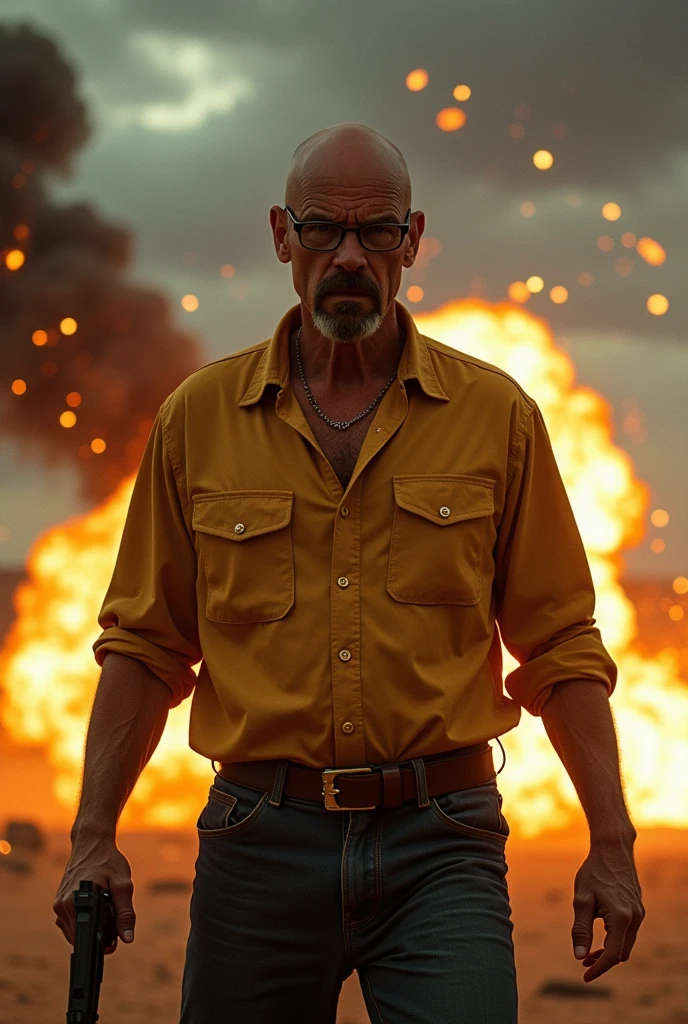 Walter White gun boom background 