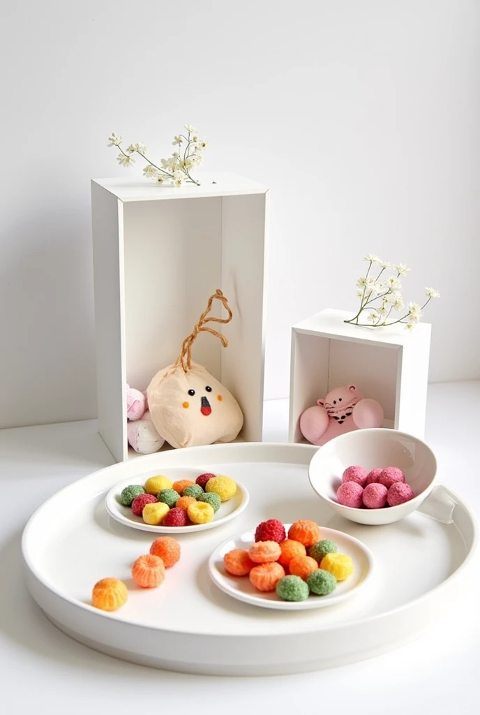 Minimalist confectionery brand, colorful and detailed with the name *Ana Paula Nery* candies