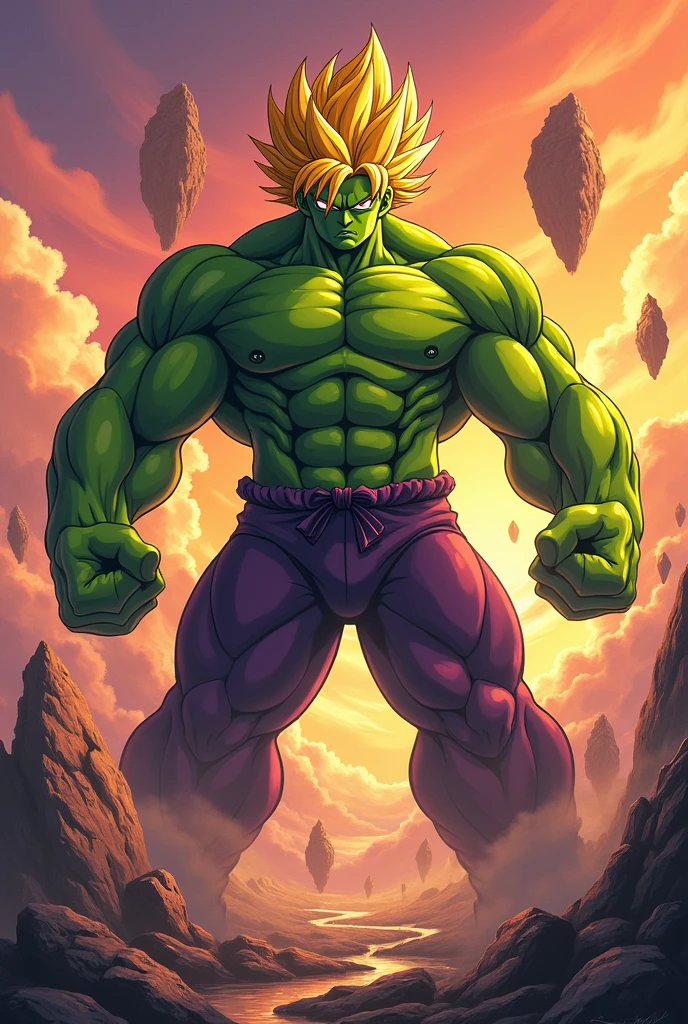 Hulk with Dragon Ball drawing model