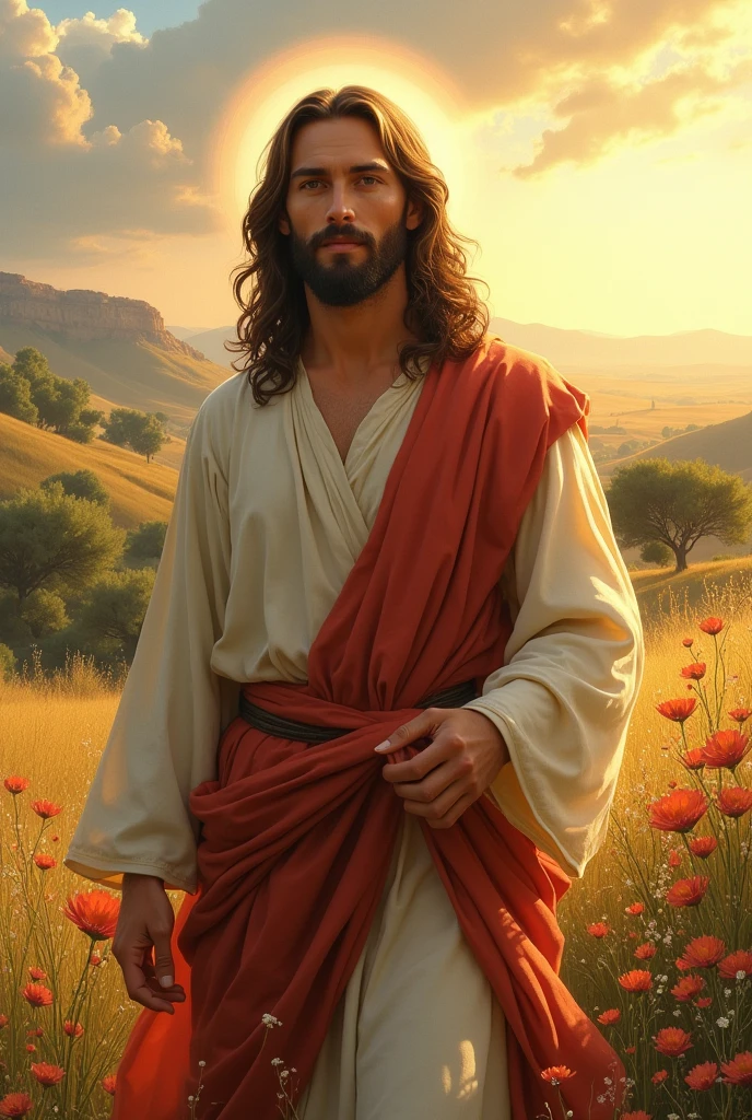 handsome jesus  drawing