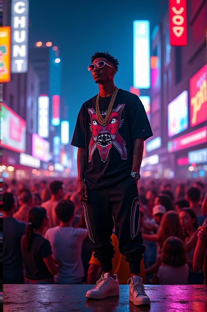 Advertisement for a trap singer named Baironex