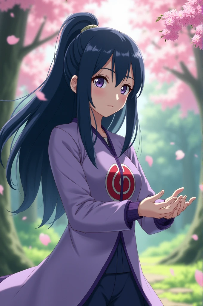 Hinata from the anime Naruto