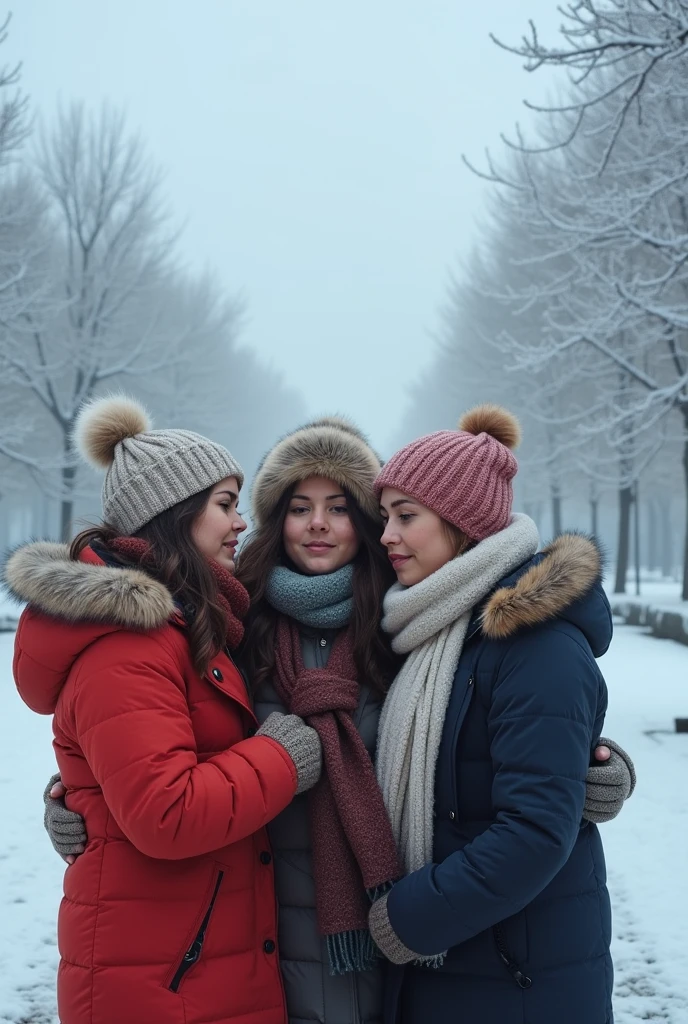A day of -1 degrees Celsius with 100% humidity and people 