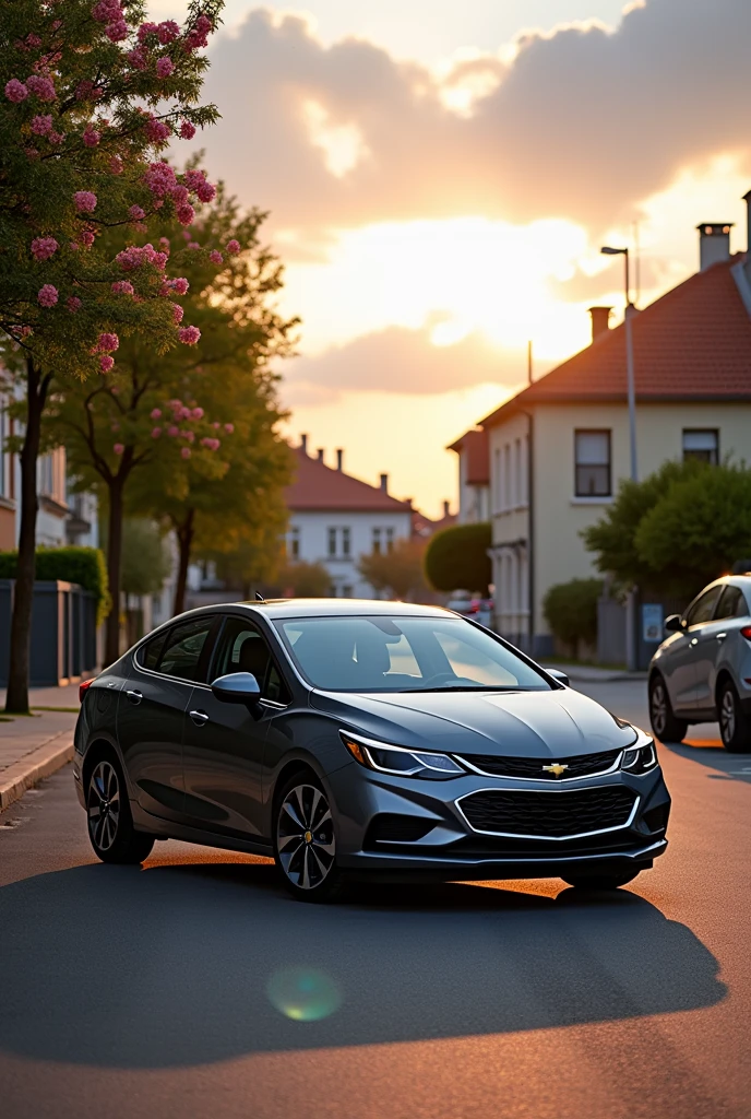 Chevrolet Cruze gray next to opel astra h with serial number 50-DR-059