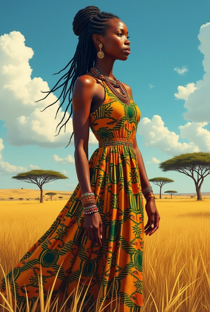 An African female character