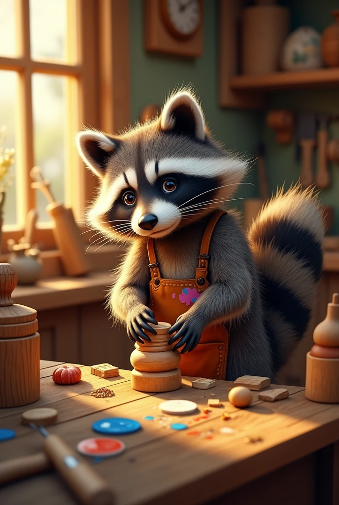An artisan raccoon