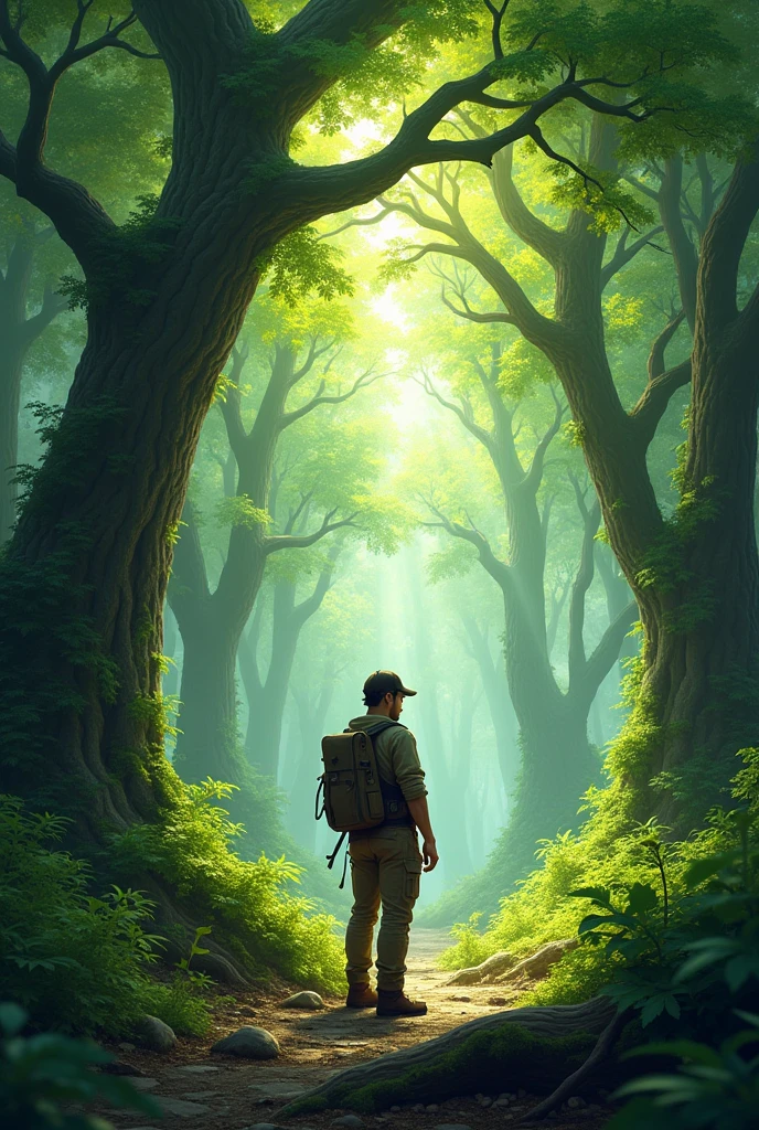 9:A standing in the middle of a forest that is 16 feet tall