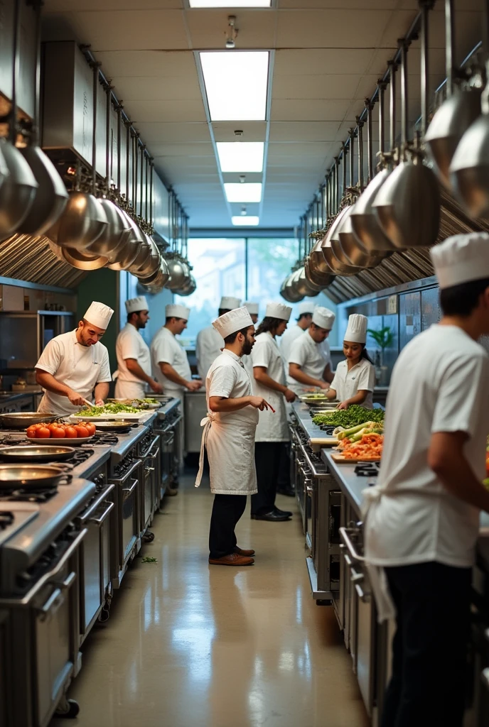 School industrial kitchen
