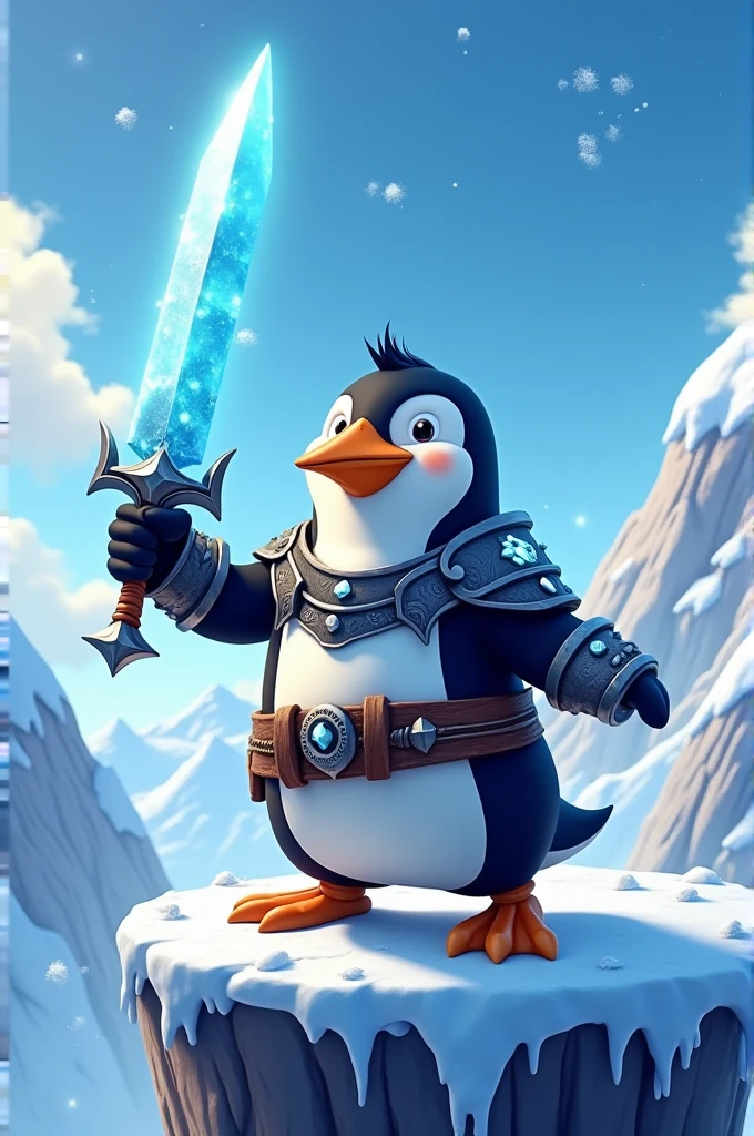 Warrior Penguin Animated Image
