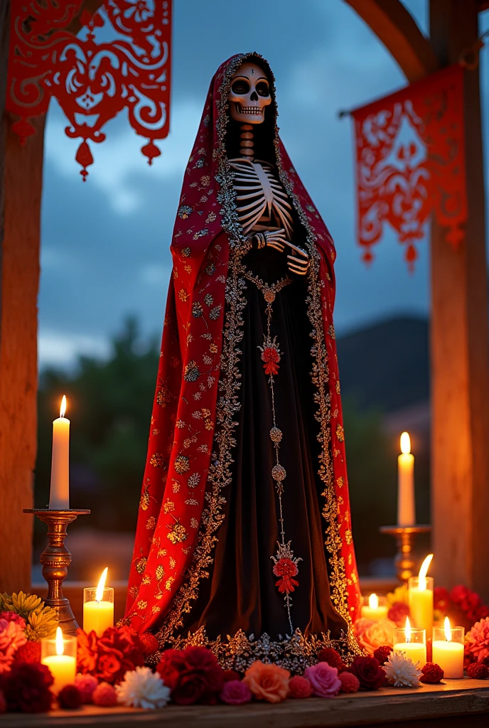 Create a Santa Muerte that says GARCIA FAMILY
