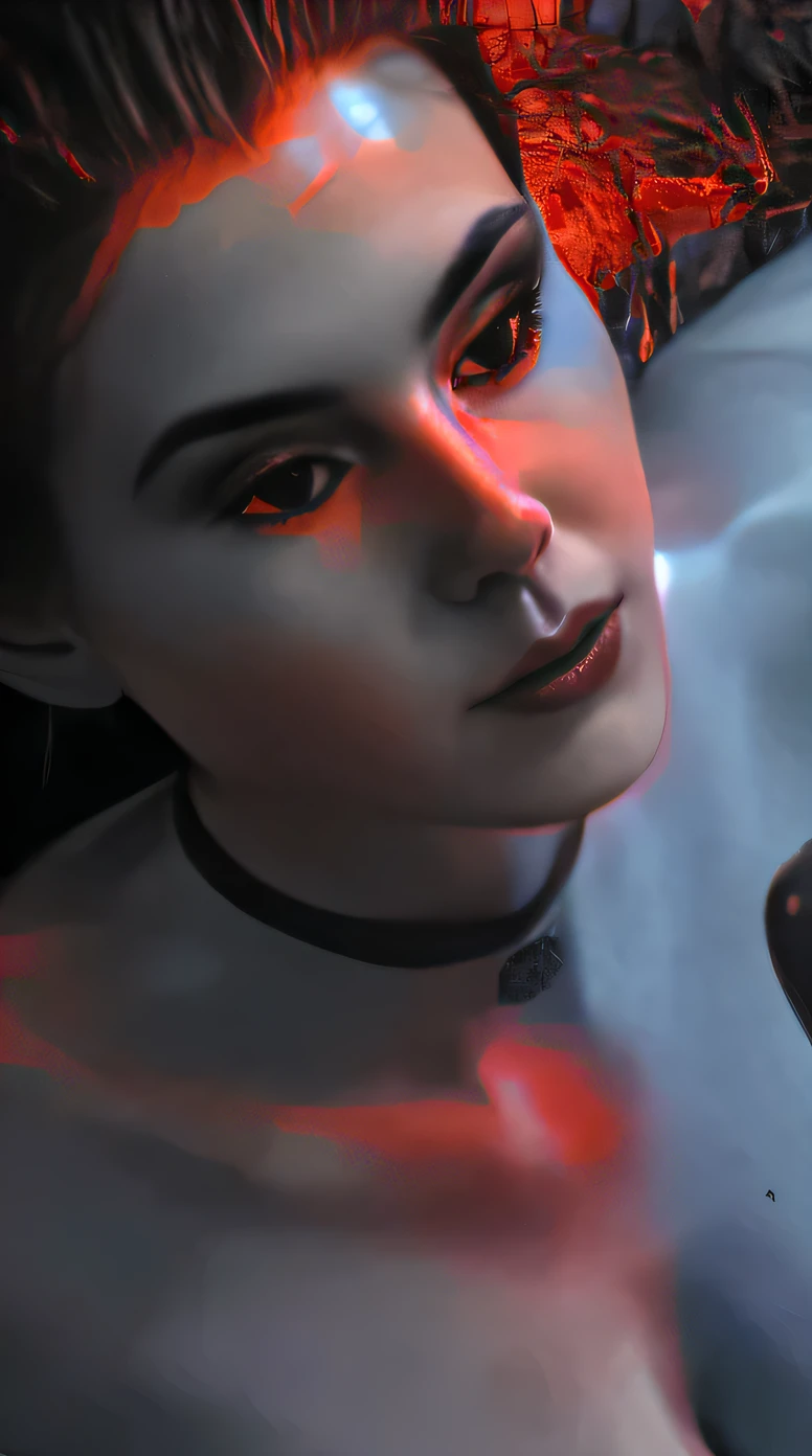 1girl, cowboy shot of beautiful ada, looking at viewer, red dress, black hair, blush, short hair, athletic night, volumetric lighting, best quality, masterpiece, intricate details, tonemapping, sharp focus, hyper detailed, trending on Artstation, ada, realistic 