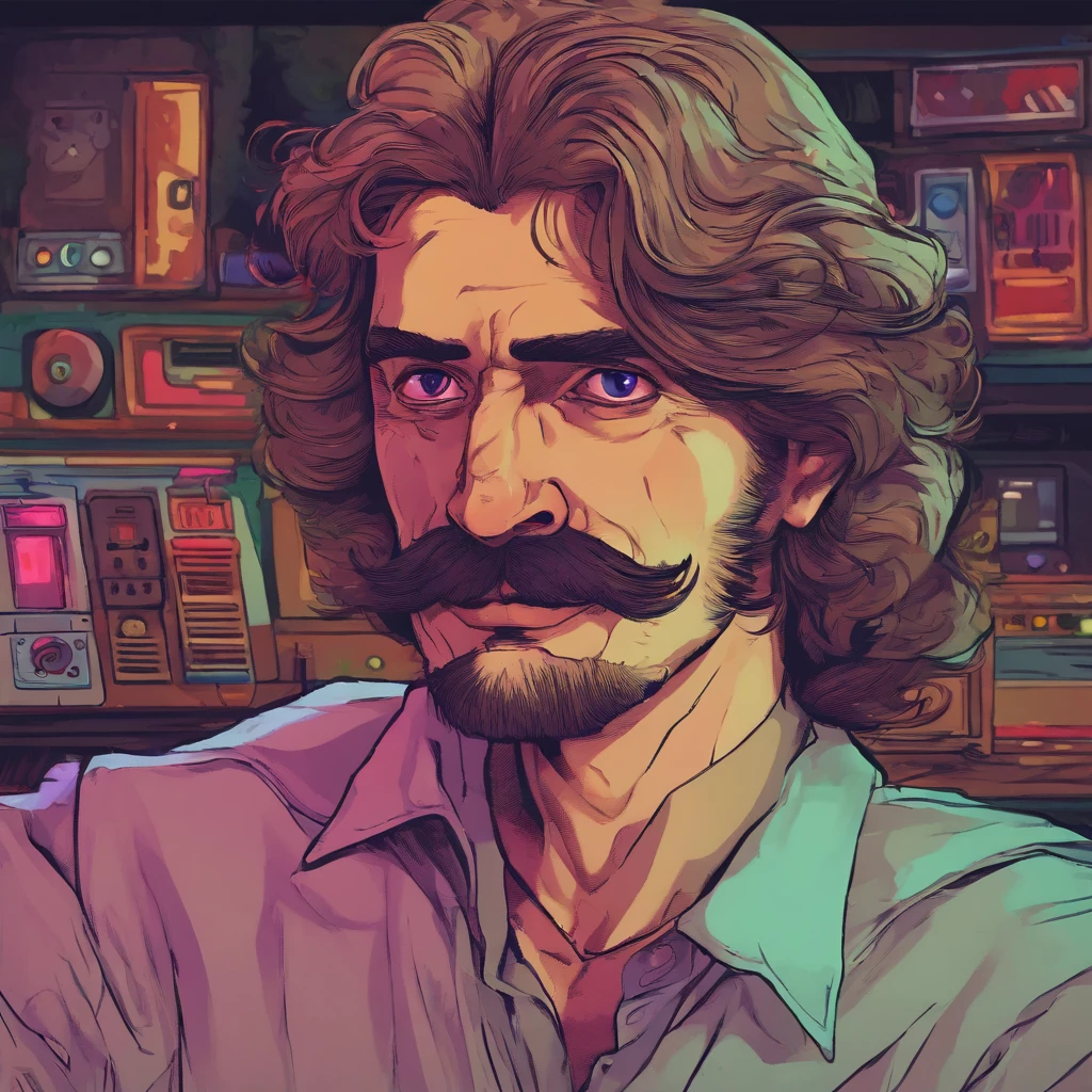 a man with medium stature and long hair, his delicate features accentuated by a pale and almost translucent skin, a french-style mustache adds a historic touch, his violet eyes with a distant and enigmatic gaze are the most striking feature, conveying a sense of emptiness and mystery, (best quality,4k,8k,highres,masterpiece:1.2),ultra-detailed,(realistic,photorealistic,photo-realistic:1.37),1 man,detailed face,detailed eyes,detailed lips,detailed skin,french mustache,violet eyes,mysterious expression,empty gaze,historical aesthetic,pale skin,translucent skin,medium height,long hair