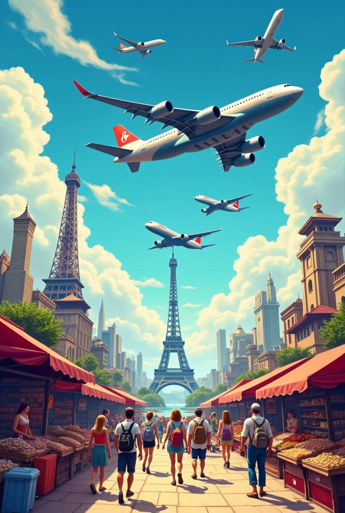 Cover of a sheet on trade, transport and tourism