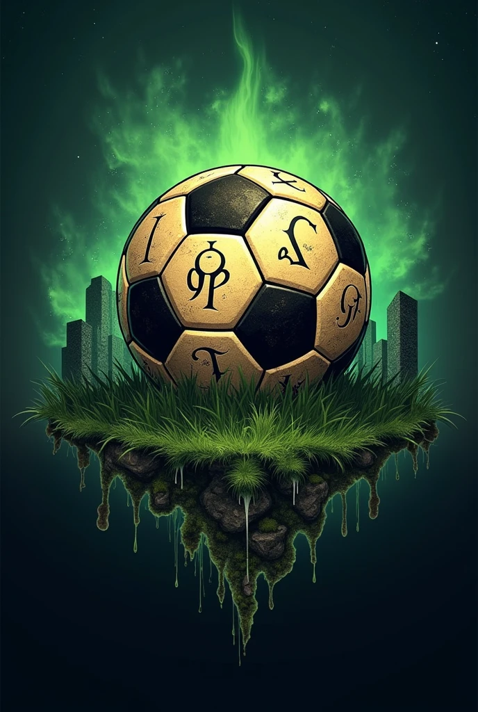 A logo for an Instagram account about football but with the logo of the game Oblivion