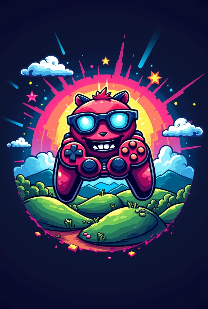 Pixel playzzz gaming logo