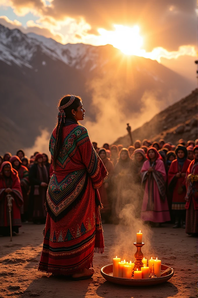 Spiritual ceremony in Maras, Cusco, Peru